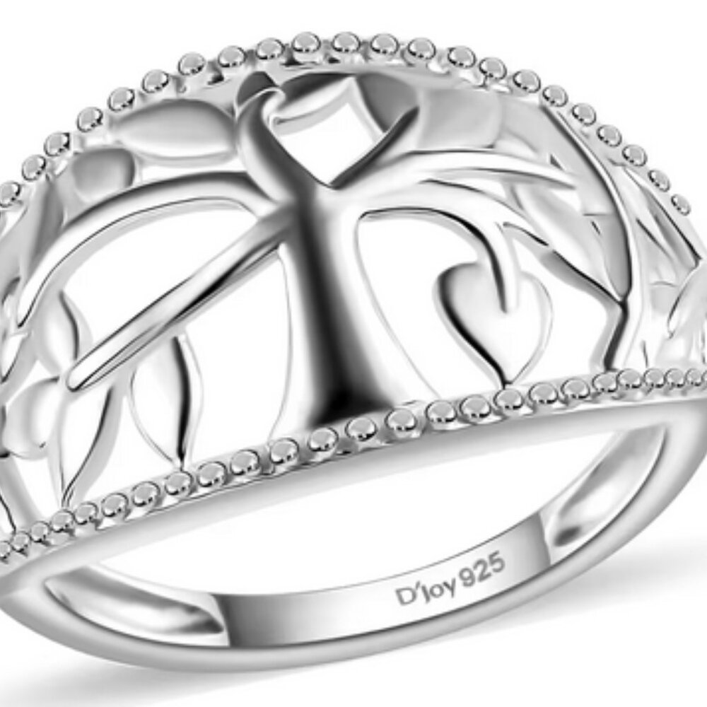 New Sterling Silver Tree of Life Beautiful Ring size 7 Sterling Silver 925